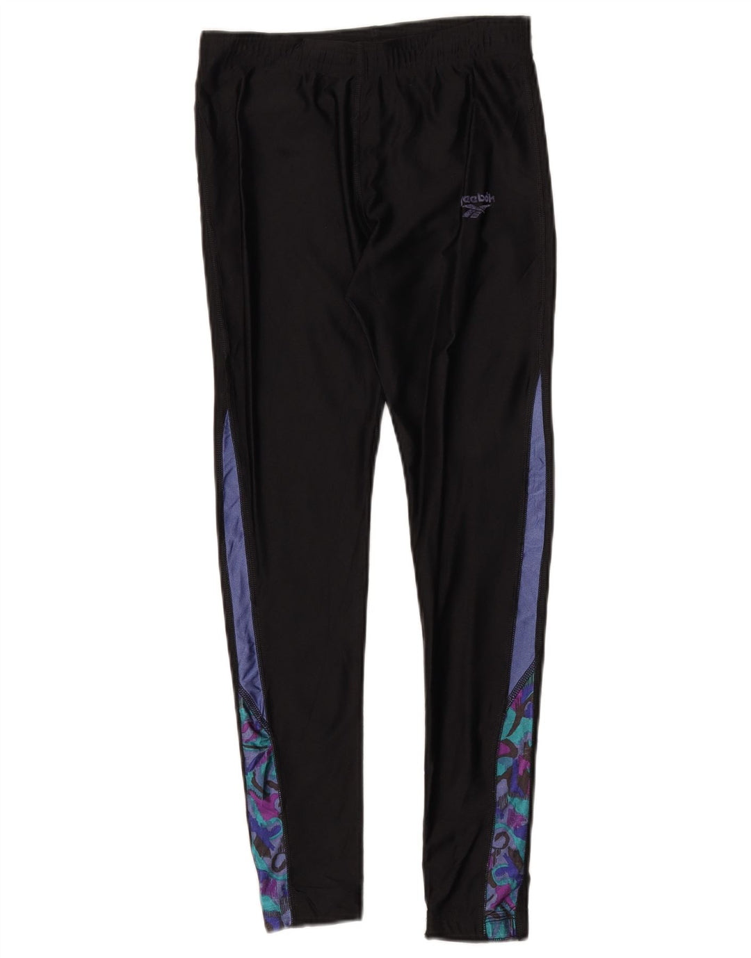 Leggings pentru femei Reebok UK 12 Medium Black Colorblock Poliester