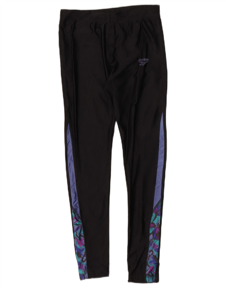 Leggings pentru femei Reebok UK 12 Medium Black Colorblock Poliester