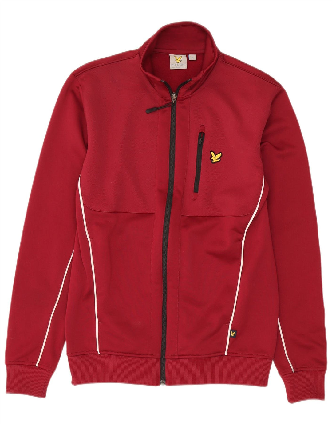 Jachetă de trening pentru bărbați Lyle & Scott, poliester maro mic