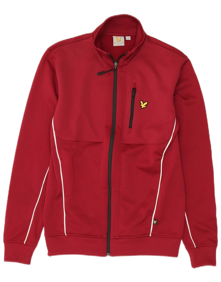 Jachetă de trening pentru bărbați Lyle & Scott, poliester maro mic