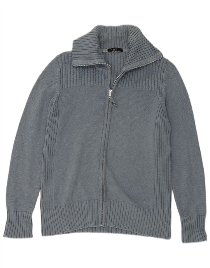 Pulover cardigan pentru femei Marks & Spencer UK 16, mare, albastru, bumbac