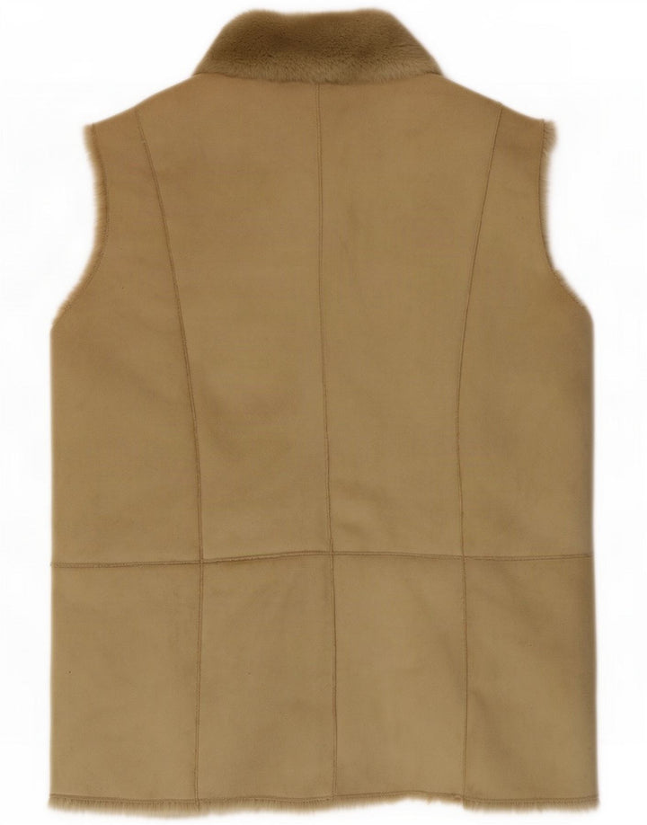 Alex & co. Gilet Sherpa pentru femei UK 12 Medium Beige Poliester