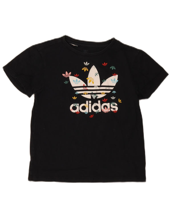 Tricou grafic Adidas Fete Top 10-11 Ani Negru