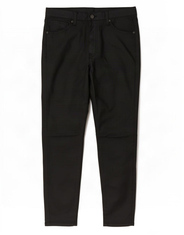 Topshop Womens Slim Casual Trousers W32 L30 Black Cotton