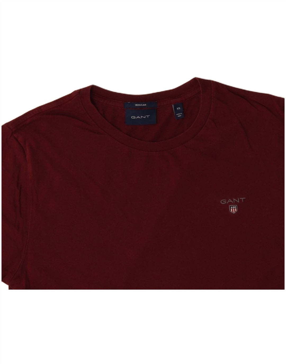 GANT Bărbați Regular Tricou Top XS Bumbac Burgundy