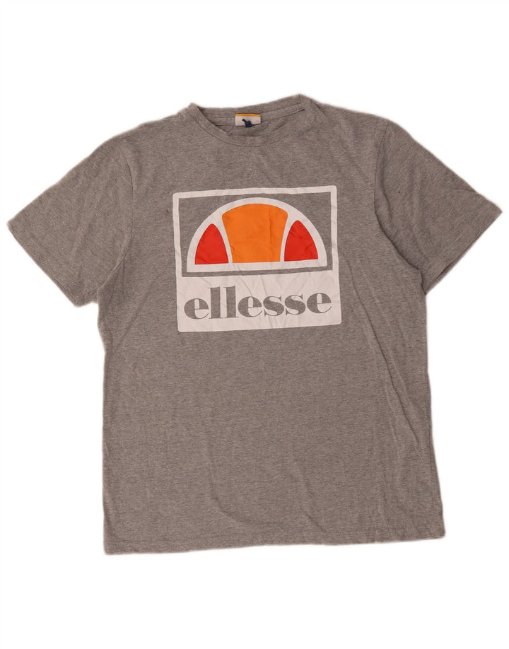 Tricou grafic pentru bărbați Ellesse Top din bumbac gri mediu