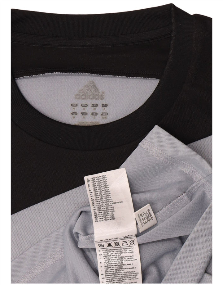 Tricou pentru bărbați Adidas Climalite Graphic Top Mediu Gri Poliester Colorblock