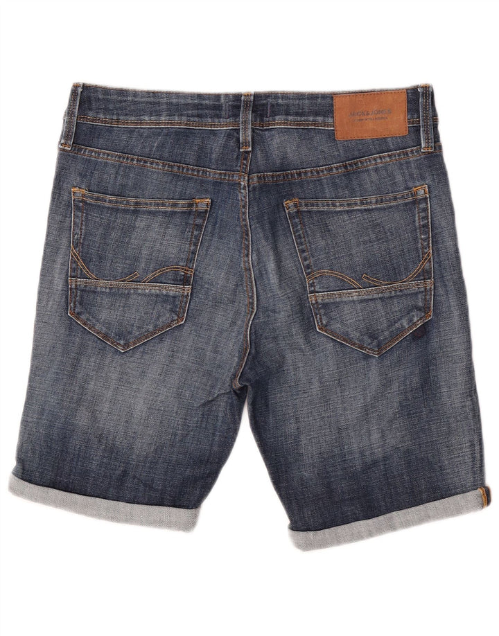 Pantaloni scurți din denim Jack & Jones pentru bărbați, mediu W32, bumbac albastru