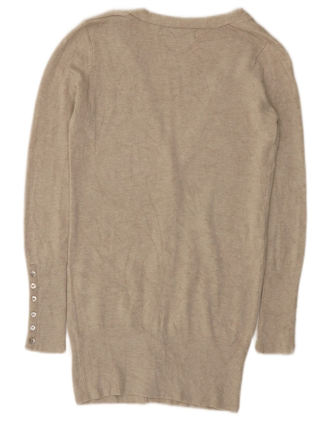 Pulover Cardigan pentru Damă Zara UK 8 Mic Bej Rayon