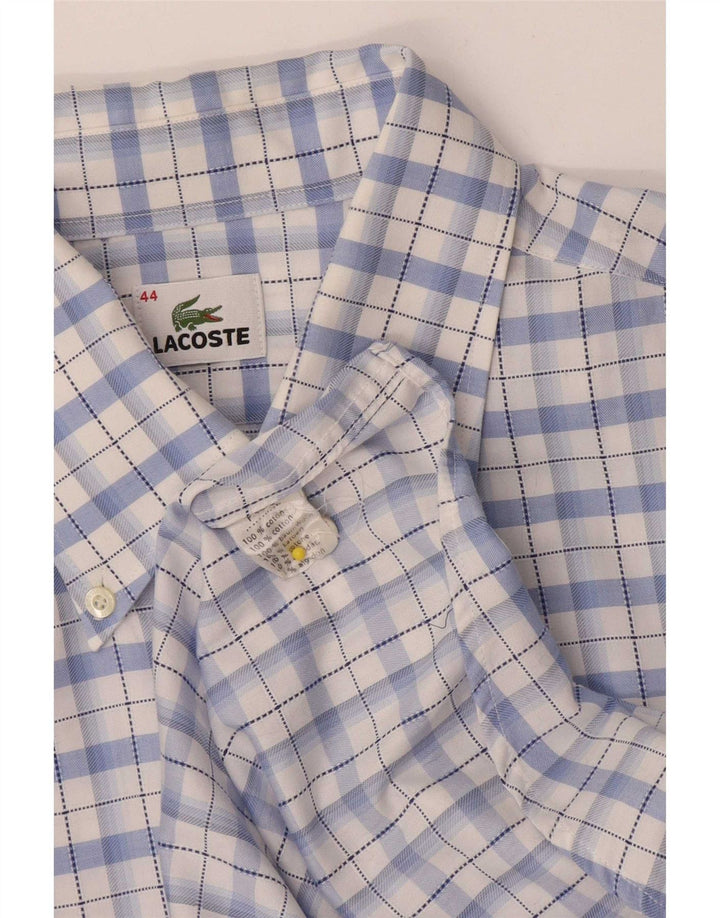 Cămașă pentru bărbați Lacoste Mărimea 44 XL Bumbac cu check albastru