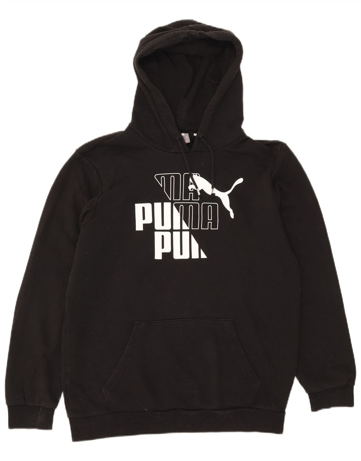Pulover pentru bărbați Puma Graphic Hoodie, bumbac mediu negru
