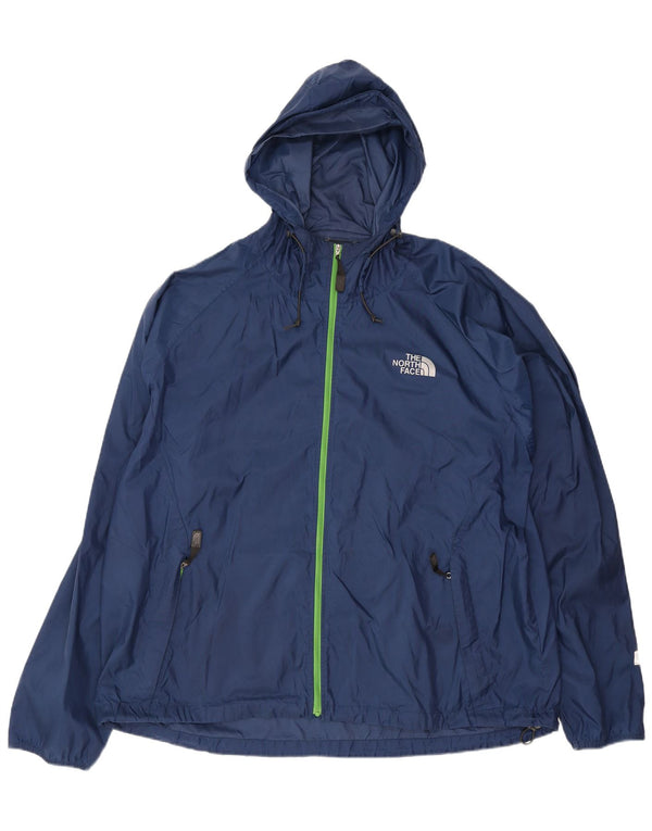 Jachetă de ploaie cu glugă The North Face pentru bărbați UK 44 2XL Nailon bleumarin