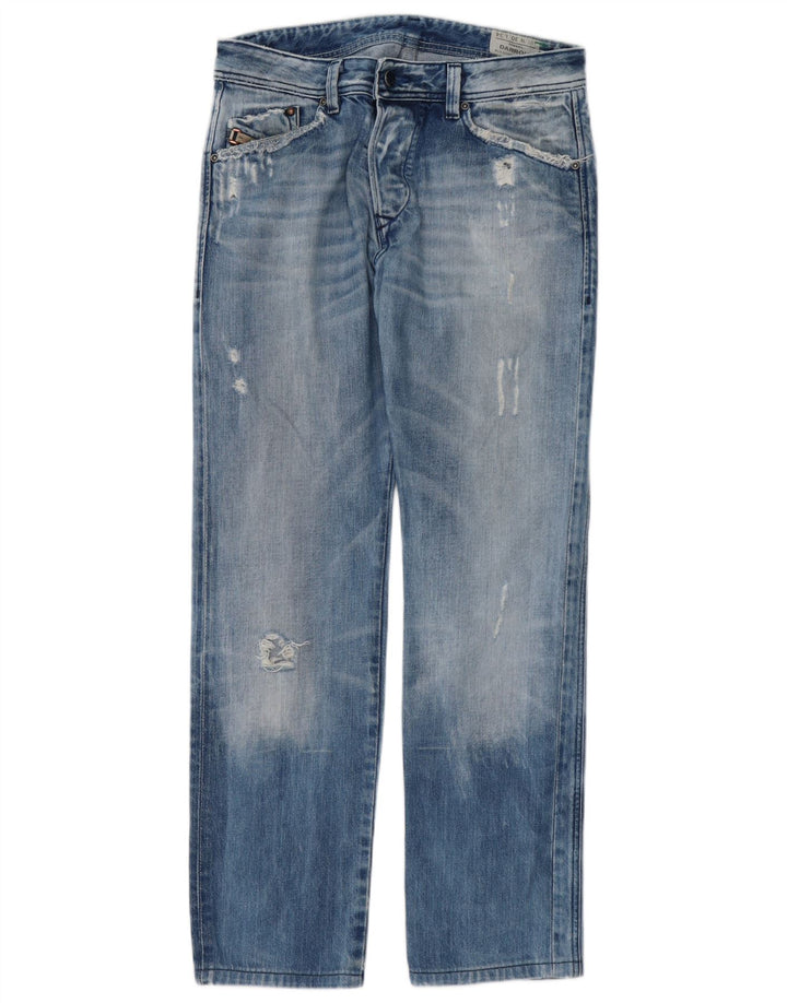 Blugi Distressed Straight Darron pentru bărbați Diesel W30 L30 Bumbac albastru