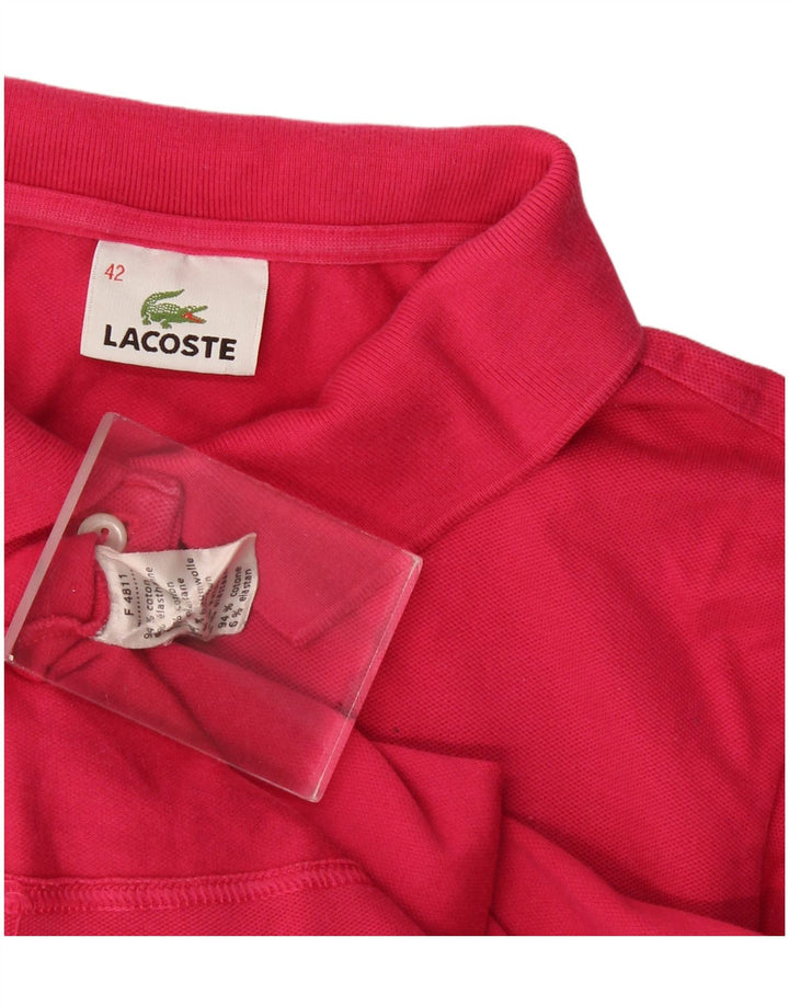 Tricou polo Lacoste pentru femei Mărimea 42 Bumbac roz mare