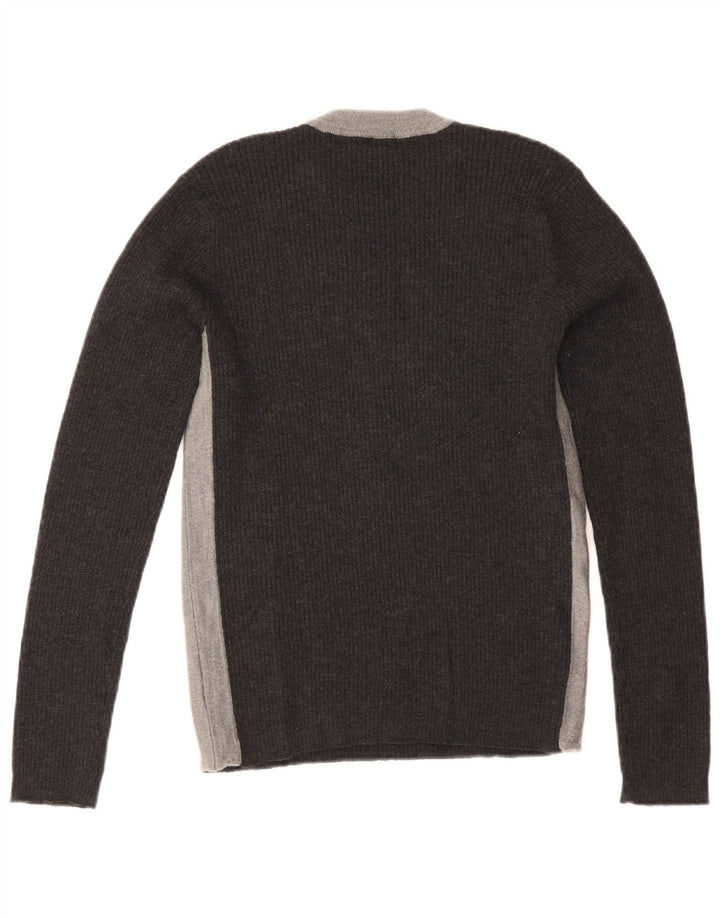 Pulover pentru damă Paul Smith, cu gât turnut, UK 12, gri mediu, color block