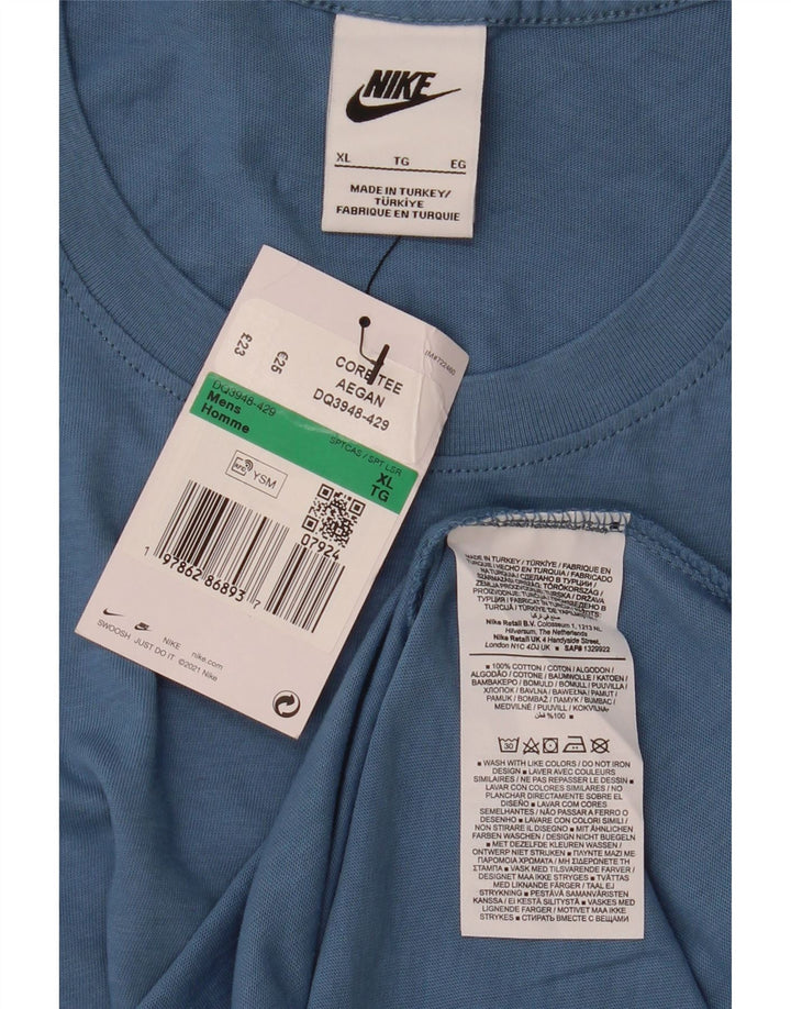 Tricou pentru bărbați Nike Top XL Bumbac albastru