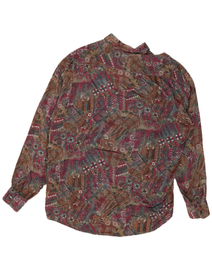 Cămașă pentru bărbați Tipo' S Loose Fit, mică, multicoloră, cu viscoză florală