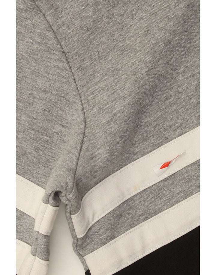 Pulover cu glugă pentru bărbați Ellesse, bumbac color bloc, gri mic
