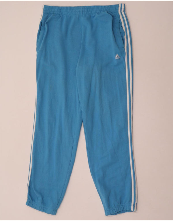 Pantaloni de trening Adidas pentru bărbați Joggeri mari, albastru, bumbac