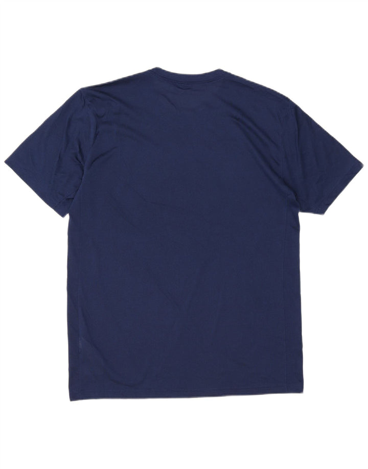 Tricou grafic Nike Dri Fit pentru bărbați Top Mediu Poliester bleumarin