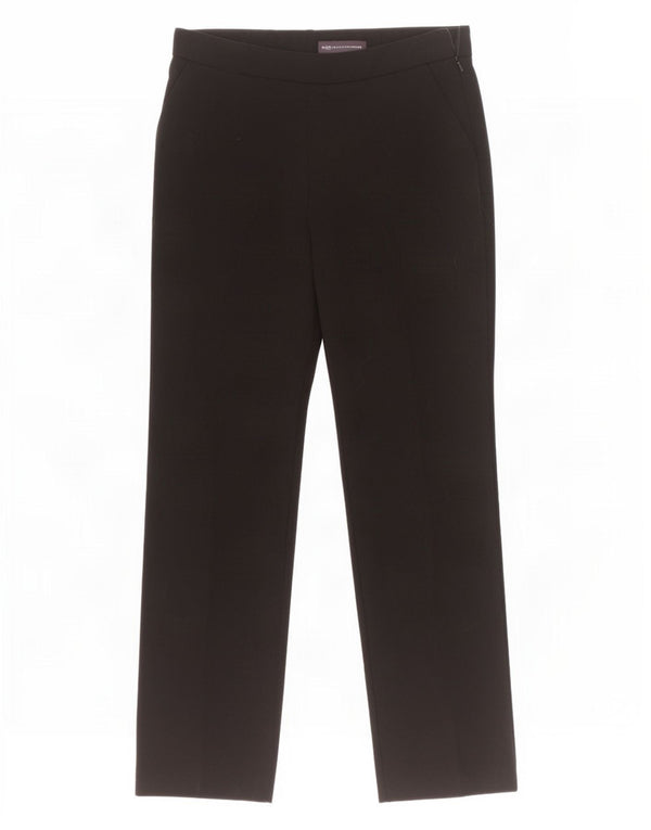 Pantaloni casual drepti pentru femei Marks & Spencer UK 10 Small W30 L28 Negru
