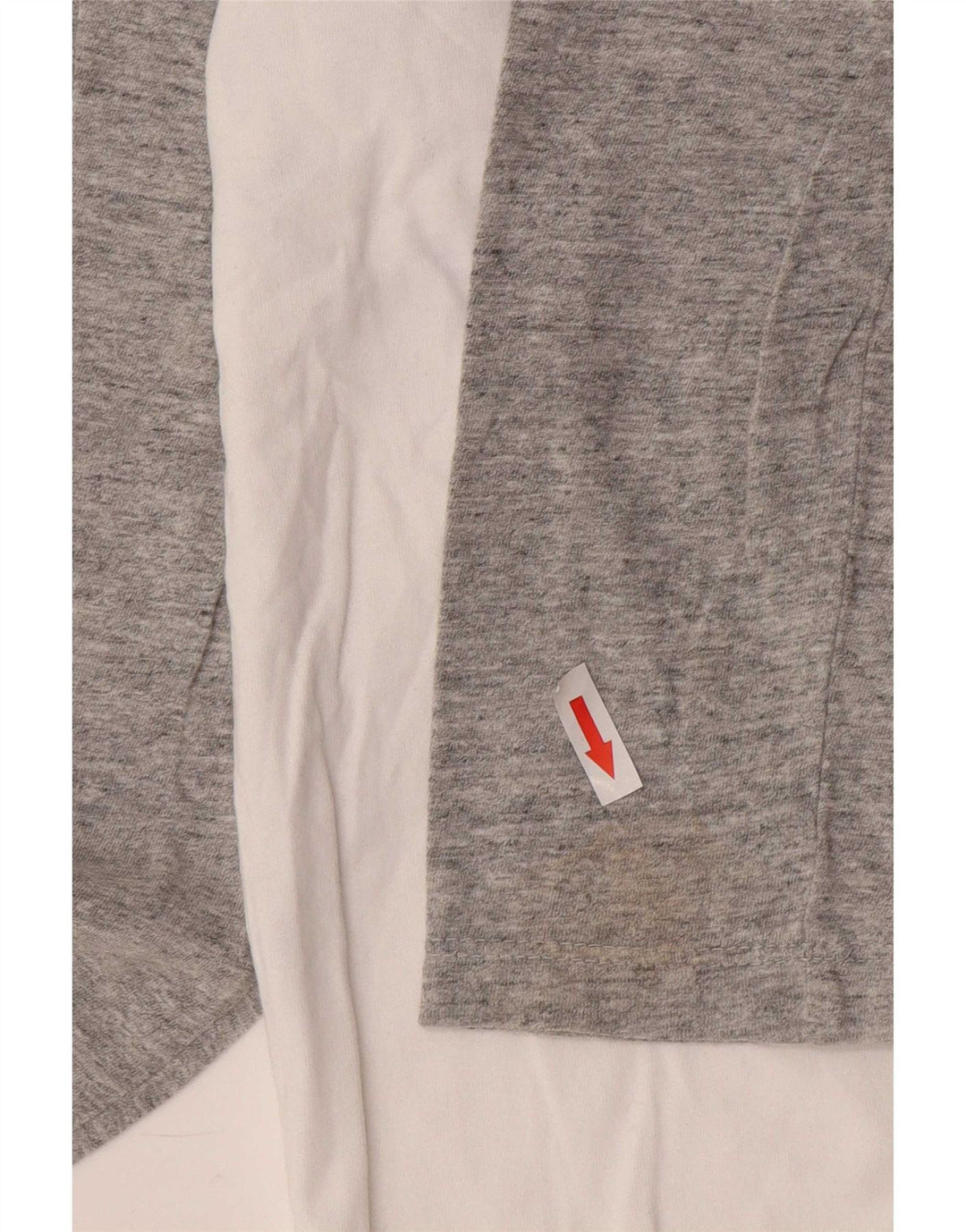 Top pentru bărbați Superdry cu mânecă lungă, mare, alb, color bloc din bumbac