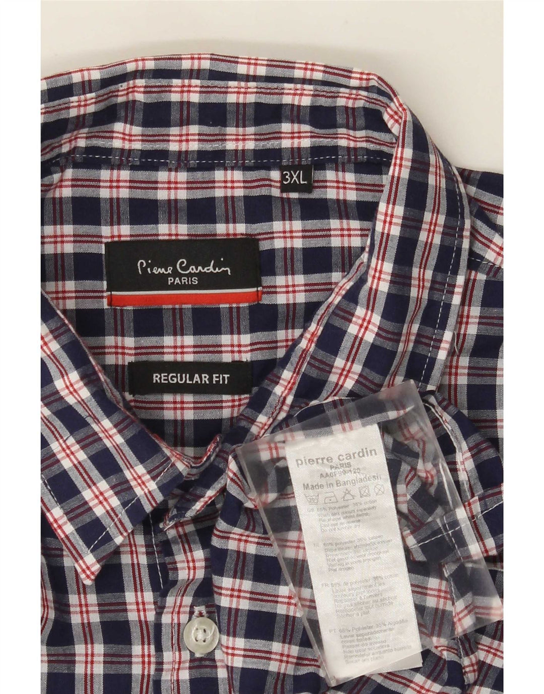 Cămașă pentru bărbați Pierre Cardin Regular Fit 3XL, poliester bleumarin