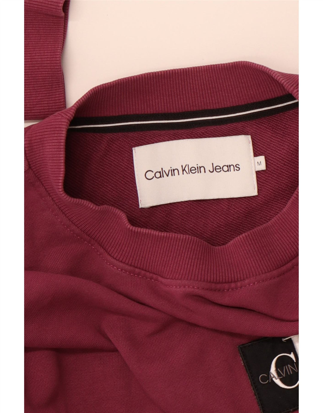 CALVIN KLEIN JEANS Hanorac grafic pentru bărbați Pulover mediu violet