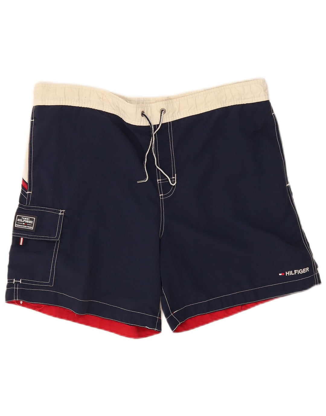 Pantaloni scurți de înot cargo Tommy Hilfiger pentru bărbați, medii, albastru bleumarin