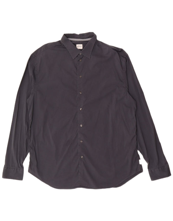 Cămașă pentru bărbați Armani Collezioni 2XL bumbac bleumarin