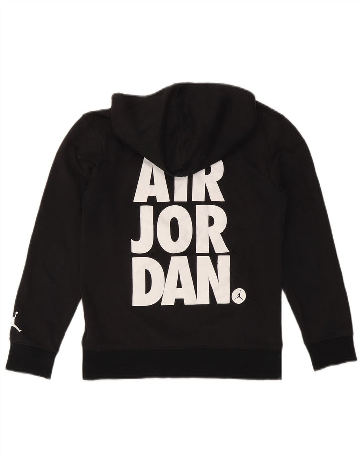 Jumper Jordan pentru băieți cu glugă grafică, 10-11 ani, mediu negru