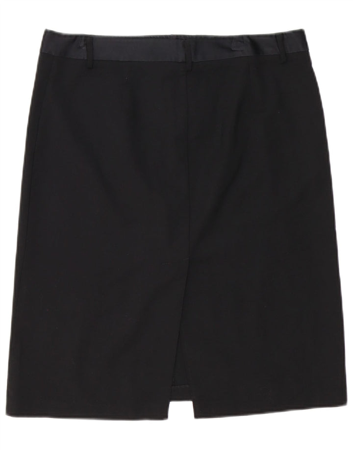 Fusta dreaptă pentru femei Benetton W32 Large Black