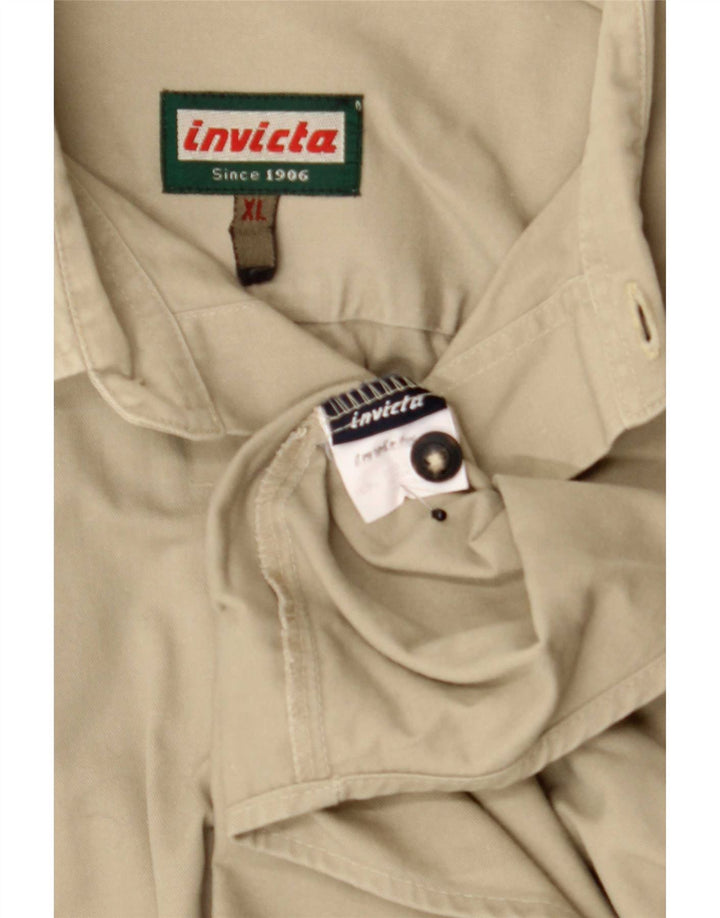 Cămașă pentru bărbați Invicta XL, bumbac bej