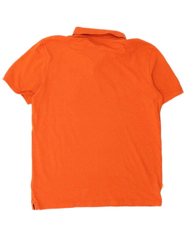 Tricou polo Timberland pentru bărbați, bumbac portocaliu mediu