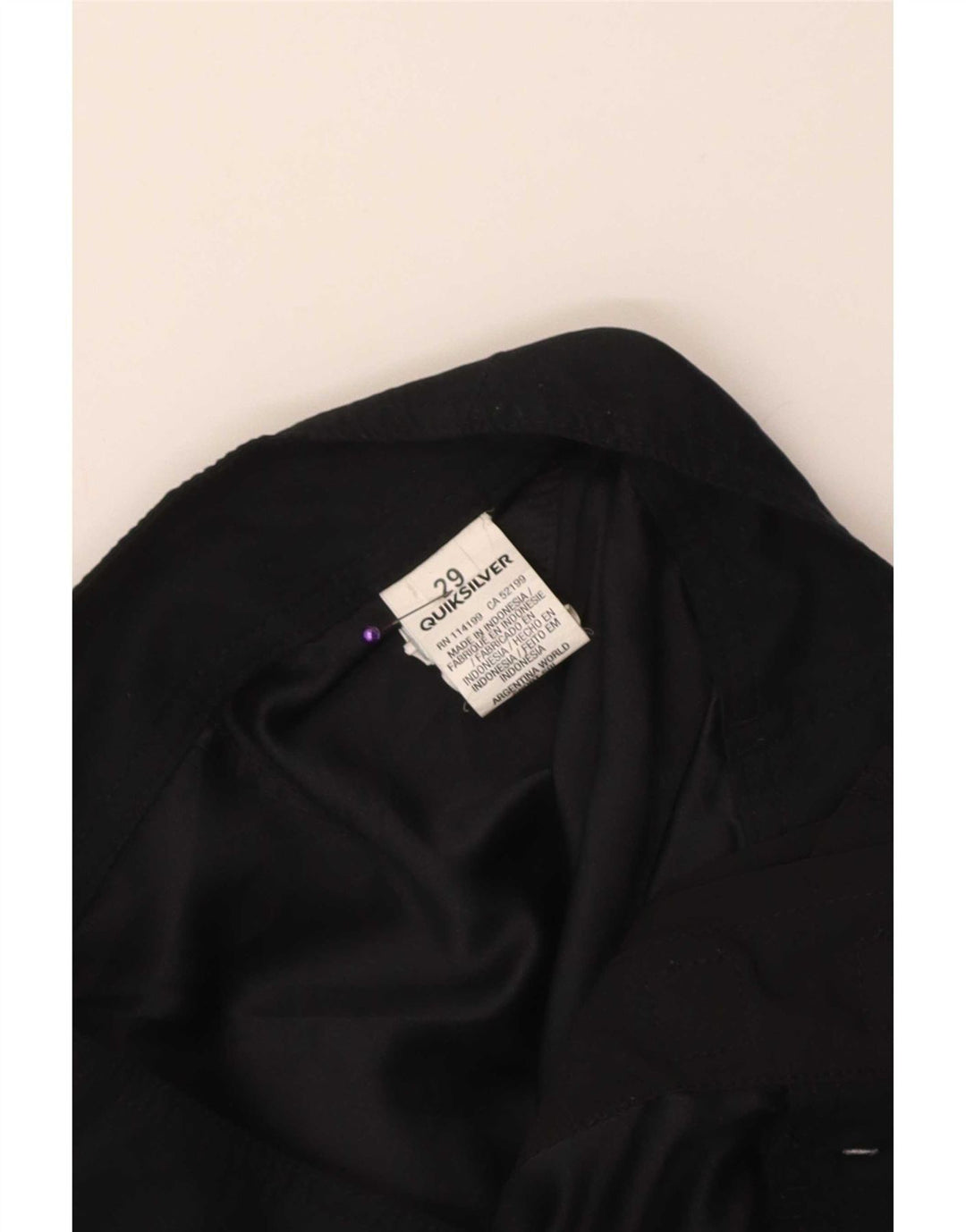 Pantaloni scurți de înot grafic Quiksilver pentru bărbați, poliester negru mic