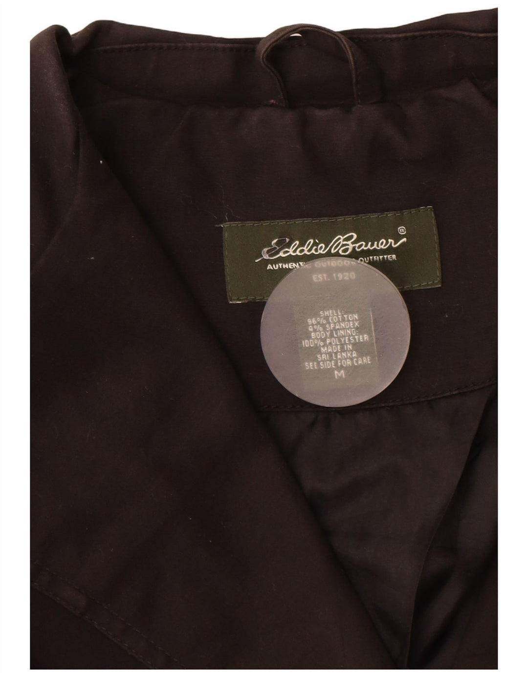 EDDIE BAUER Jachetă pentru femei cu 3 nasturi, UK 14, bumbac mediu negru