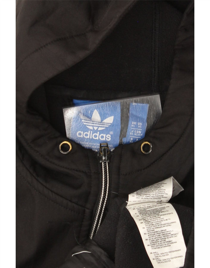Pulover Adidas pentru bărbați, cu fermoar, XS, poliester negru