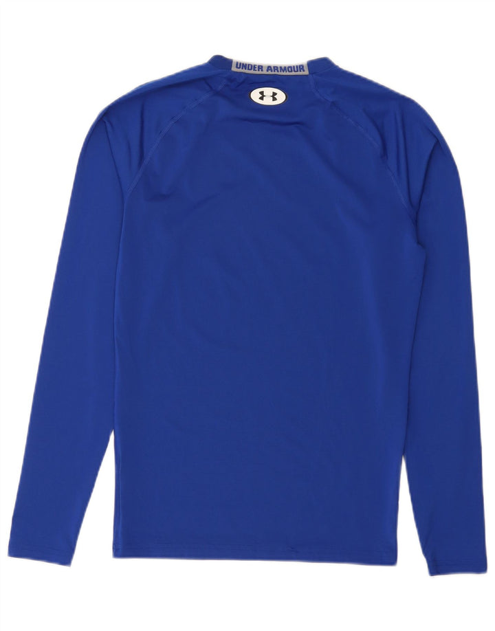 Under Armour pentru bărbați Heat Gear Graphic Top cu mânecă lungă, mare, albastru, poliester