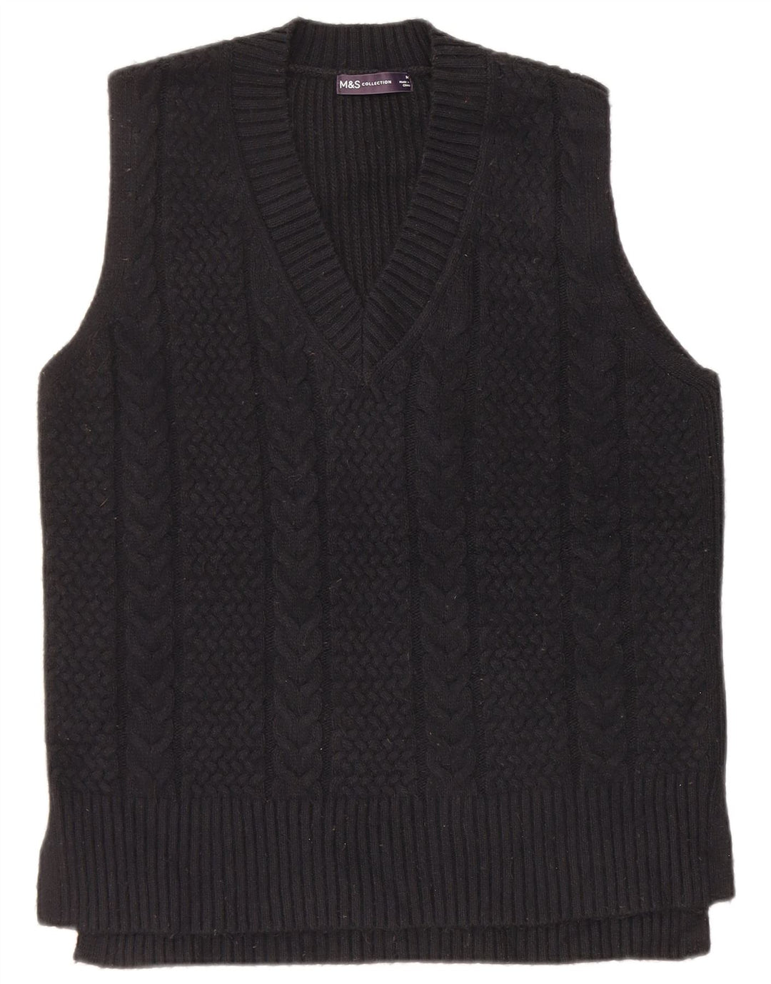 Marks & Spencer Vestă pentru bărbați Tank Top Poliester mediu negru