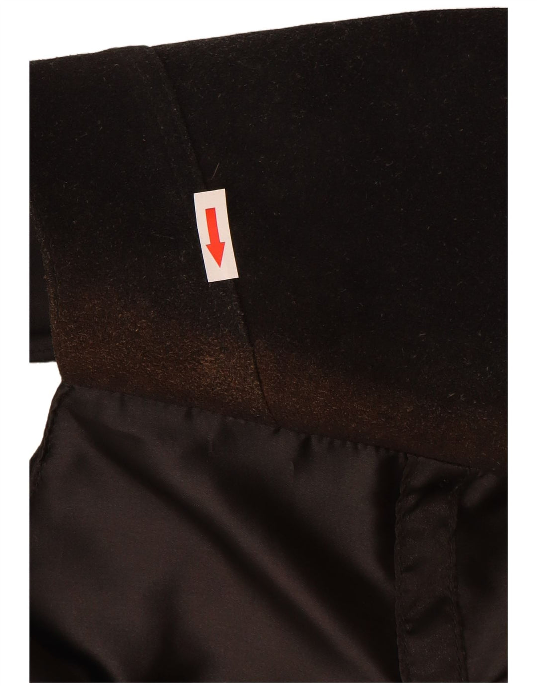 Vestă de damă vintage din piele intoarsa UK 14 Medium Black Leather