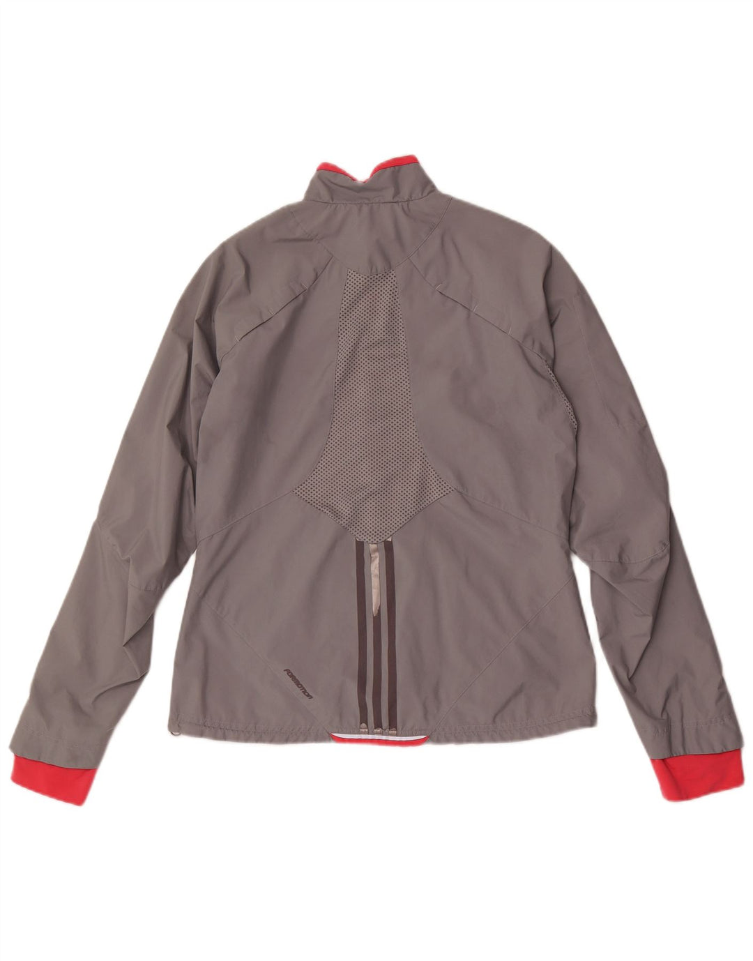 Jachetă de trening pentru femei Adidas UK 16, mare, gri, poliester color bloc