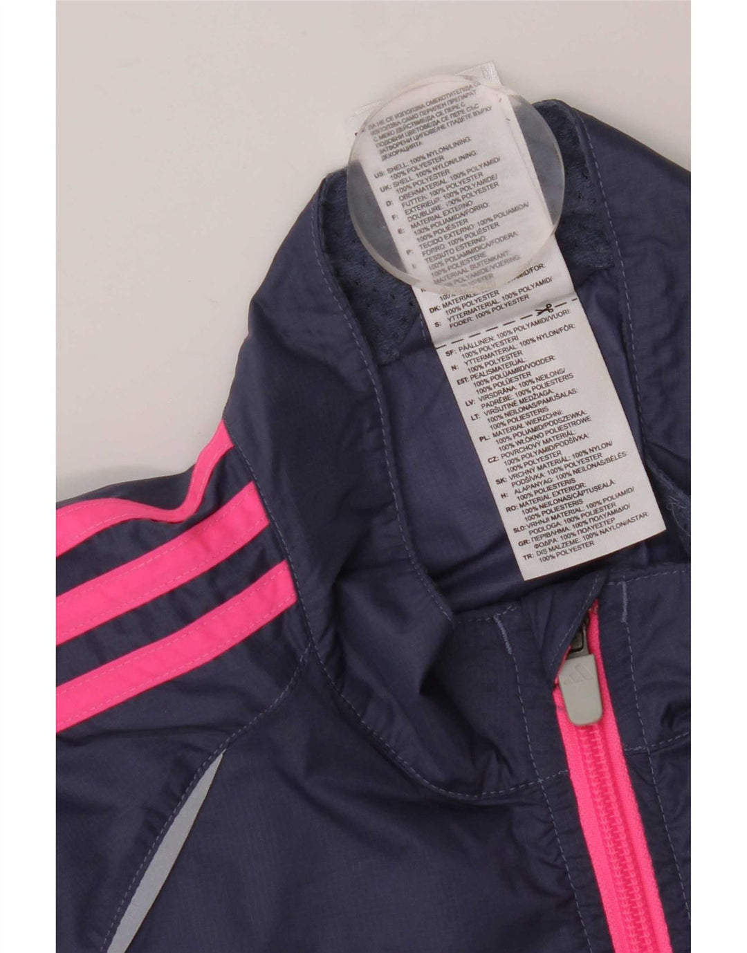 Jachetă de trening pentru femei Adidas UK 16, mare, albastru, nailon