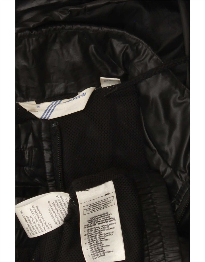 Jachetă de top pentru trening cu glugă Adidas pentru femei EU 36 Poliester negru mic