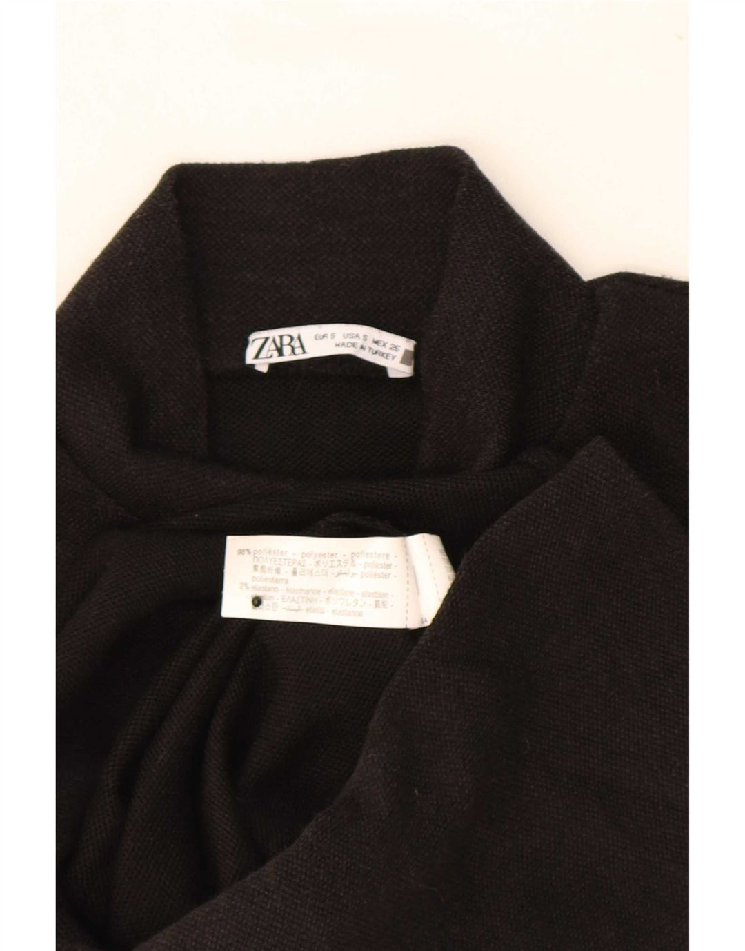 Vestă pentru femei Zara UK 10 Poliester negru mic