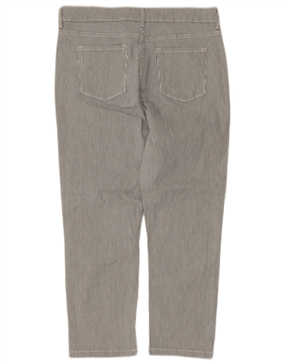Pantaloni tăiați obișnuiți pentru femei Marks & Spencer UK 14 Large W32 L24 Gri
