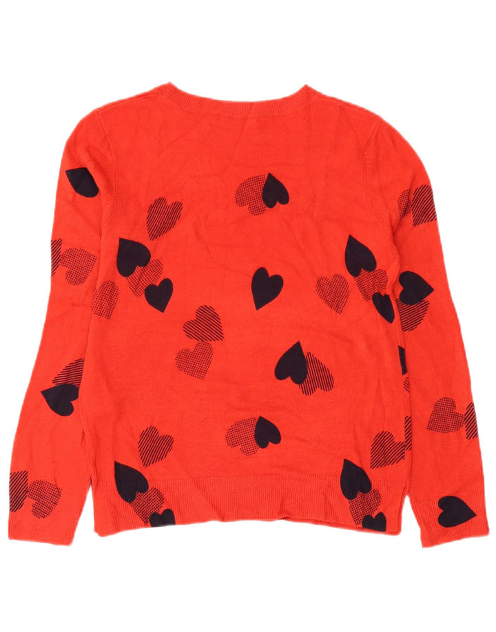 Pulover pentru femei Marks & Spencer cu gât de barcă UK 10 Mic portocaliu