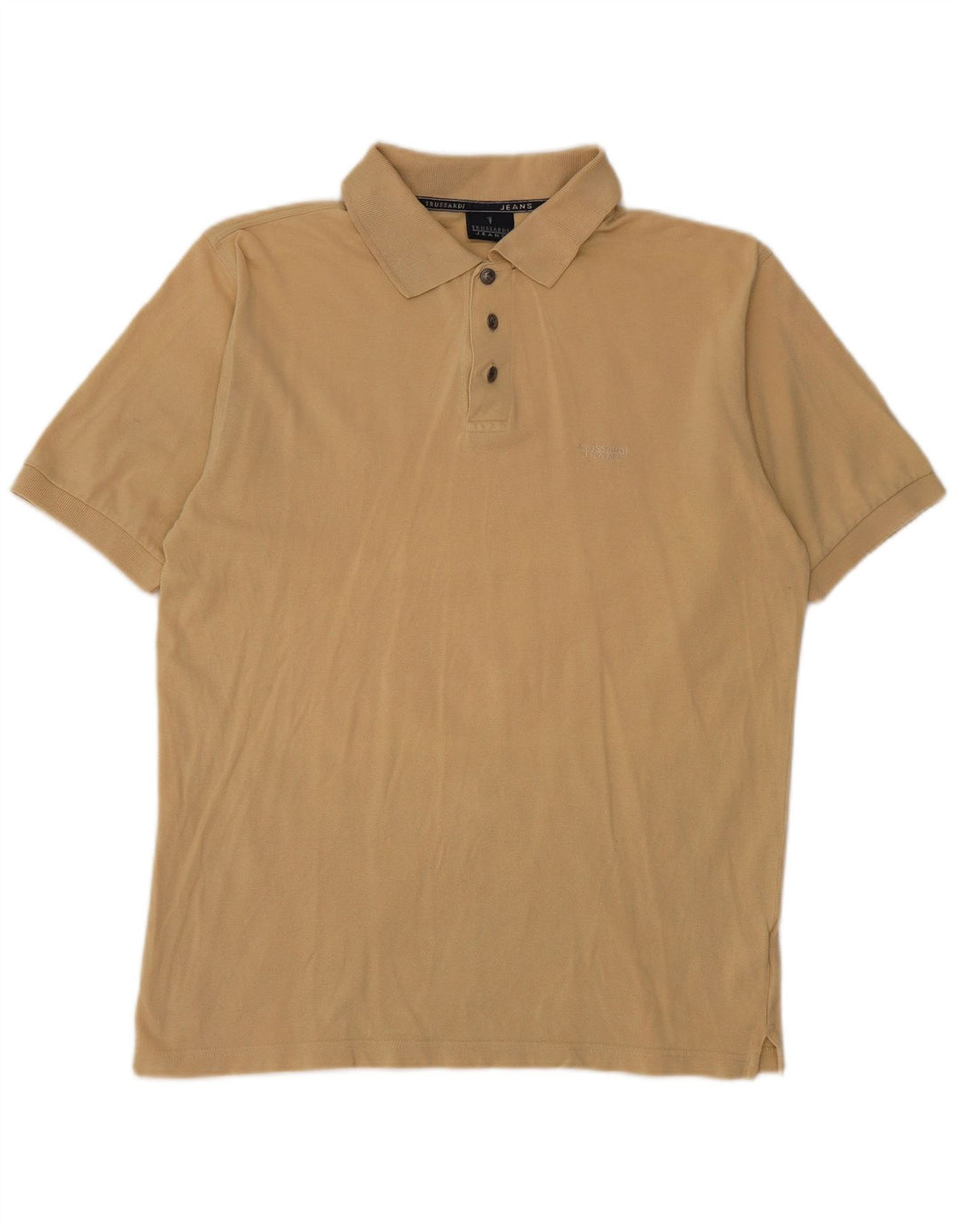 TRUSSARDI JEANS Tricou Polo pentru bărbați Bumbac Bej Mediu
