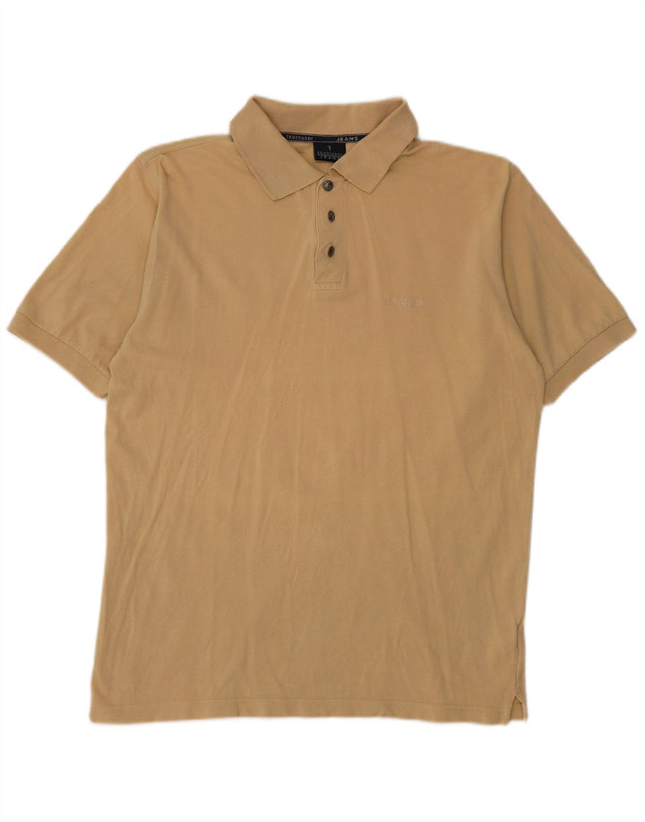 TRUSSARDI JEANS Tricou Polo pentru bărbați Bumbac Bej Mediu