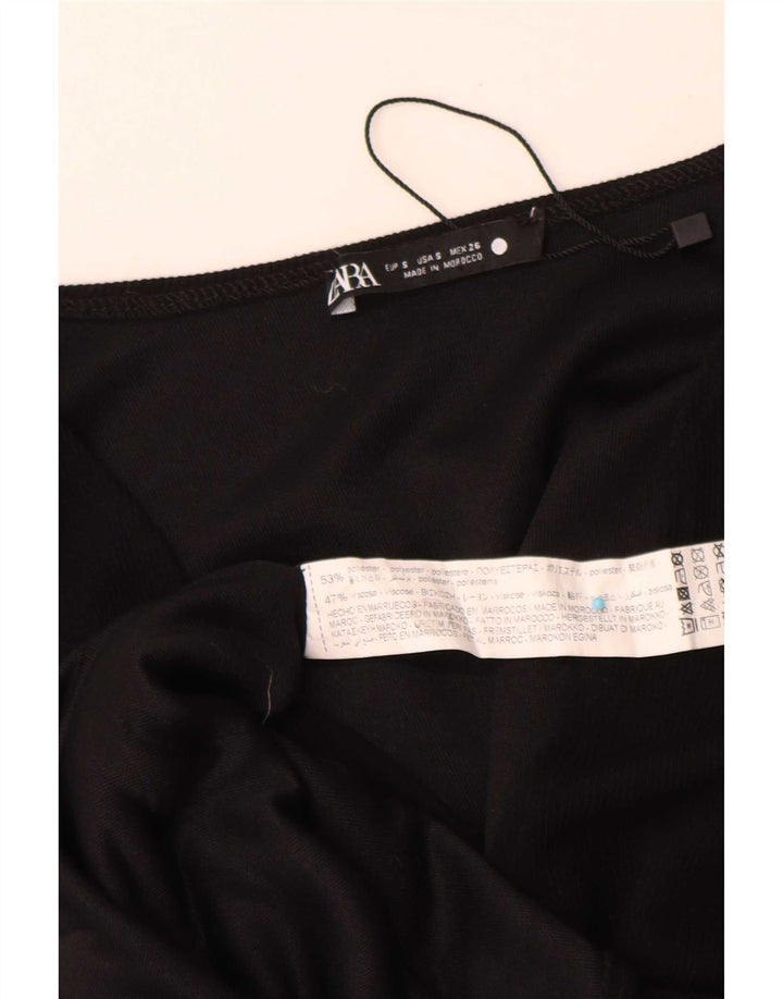 Rochie mare supradimensionată pentru femei Zara UK 10 Poliester negru mic