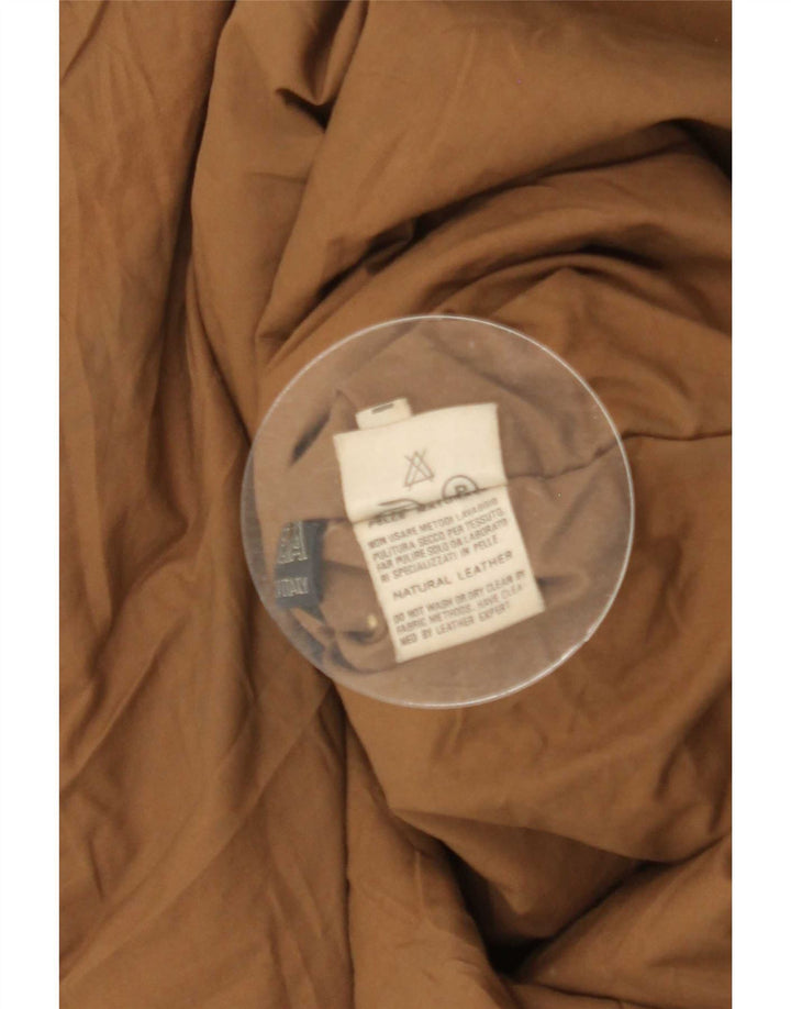 Palton din piele pentru bărbați Casa Veneta IT 52 XL Bej